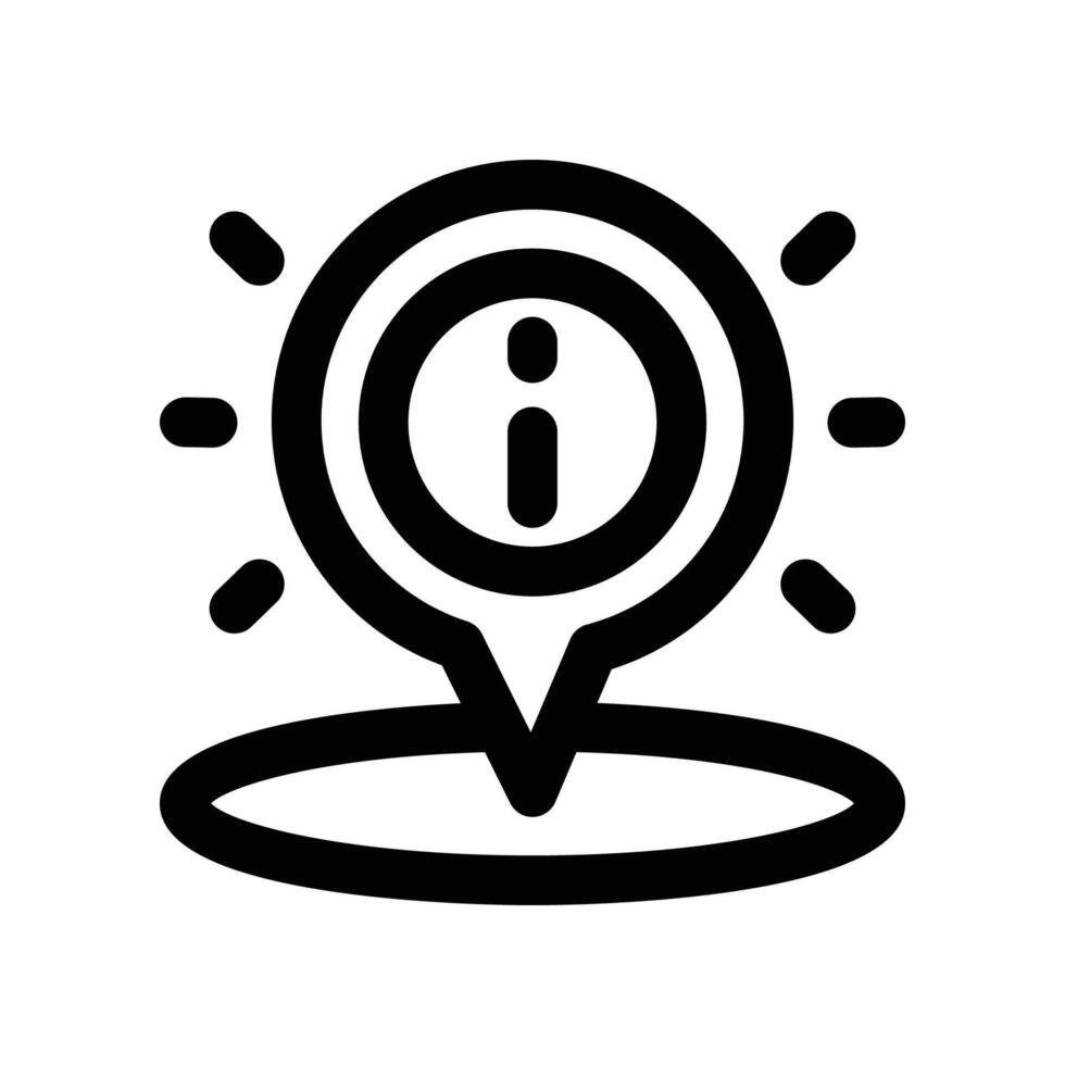 location icon. line icon for your website, mobile, presentation, and logo design. vector