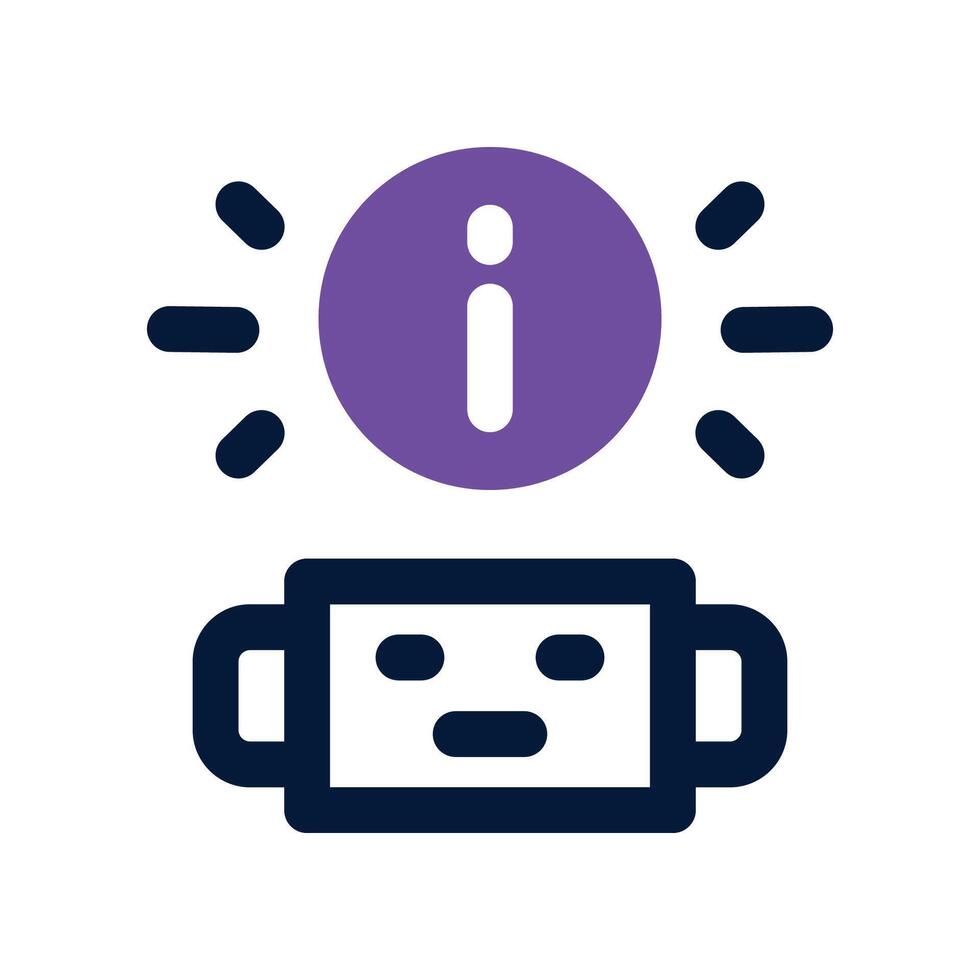ai assistant icon. dual tone icon for your website, mobile, presentation, and logo design. vector