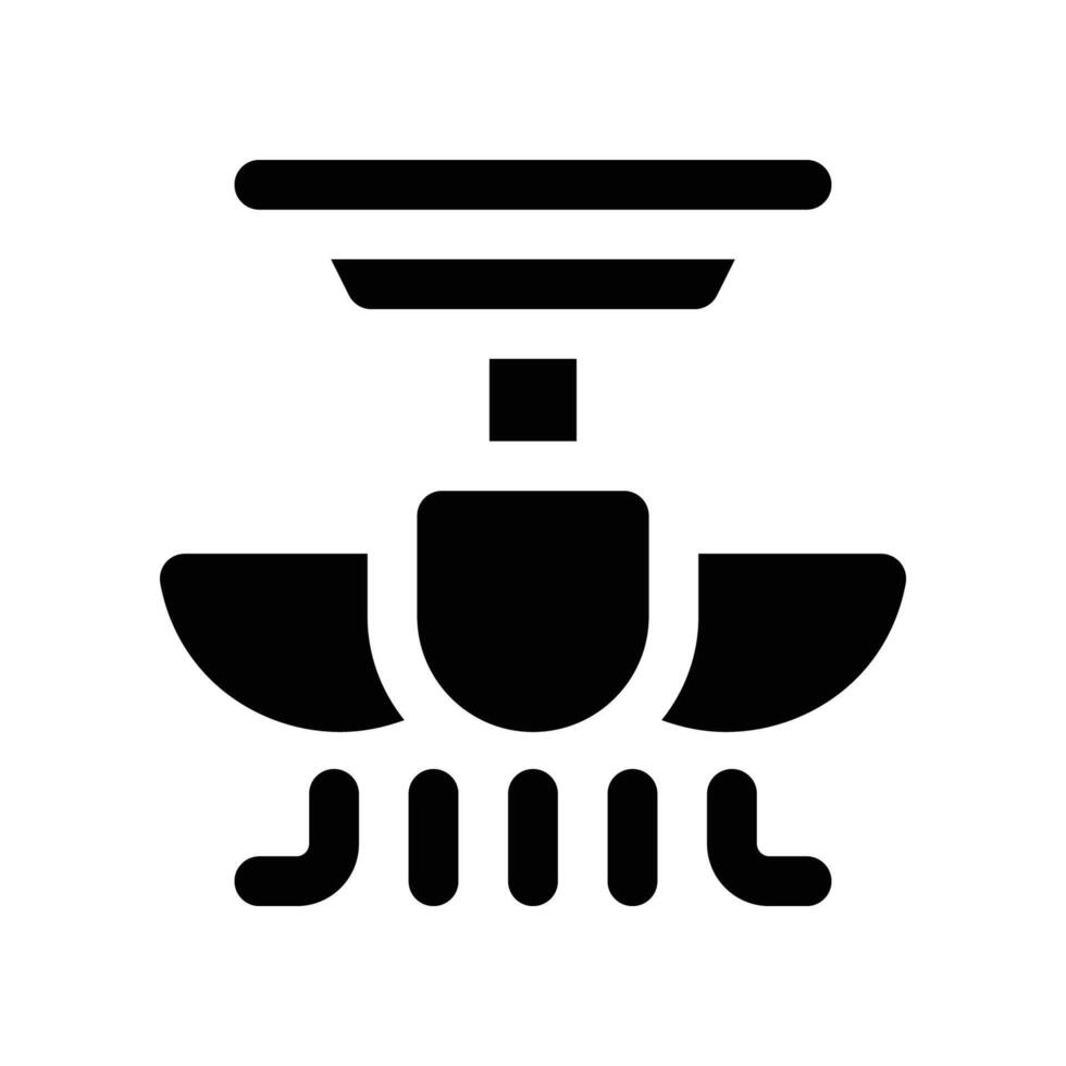 ceiling fan icon. glyph icon for your website, mobile, presentation, and logo design. vector