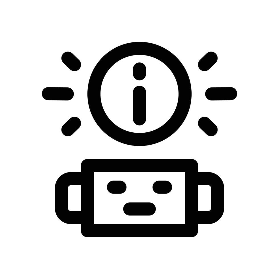 ai assistant icon. line icon for your website, mobile, presentation, and logo design. vector