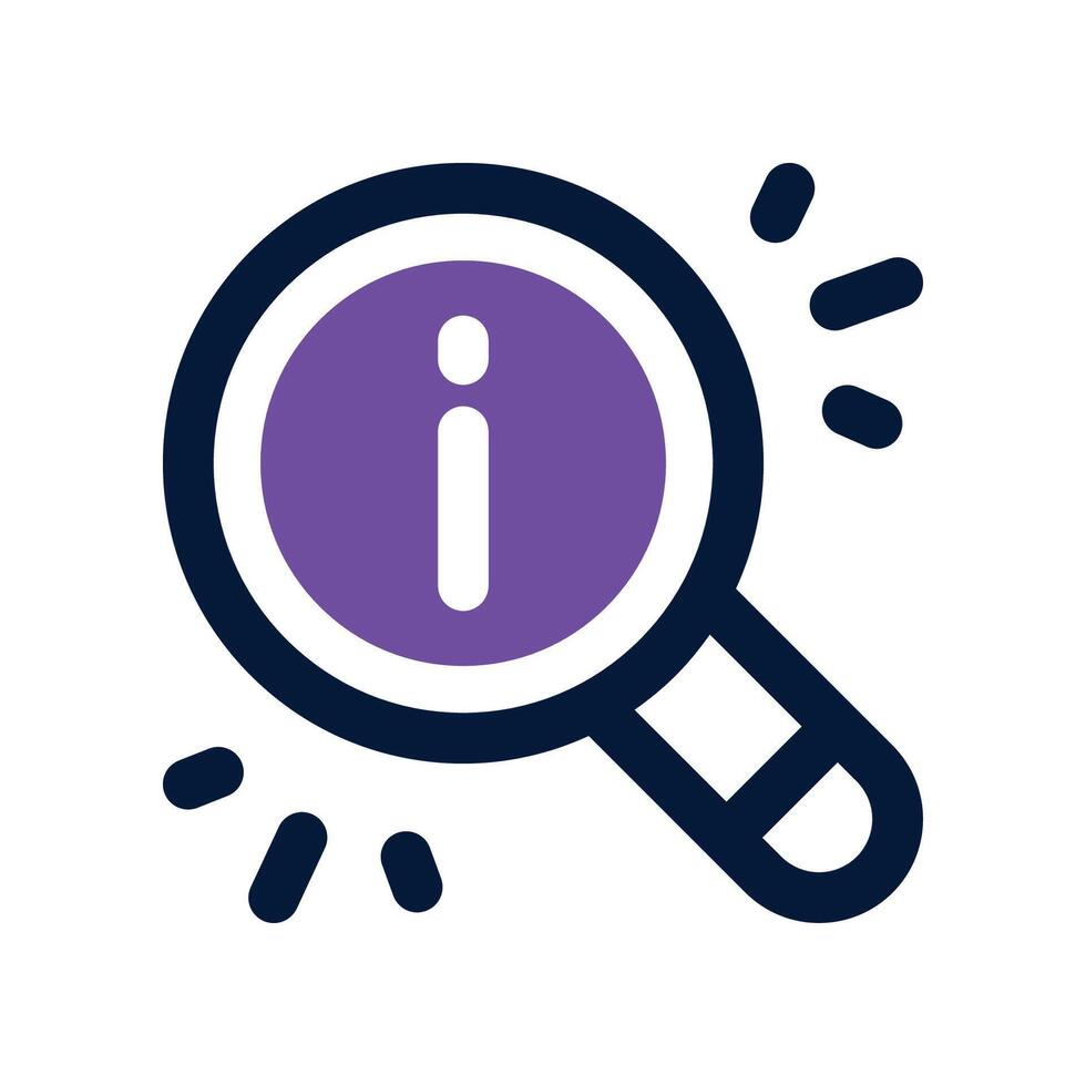 search icon. dual tone icon for your website, mobile, presentation, and logo design. vector