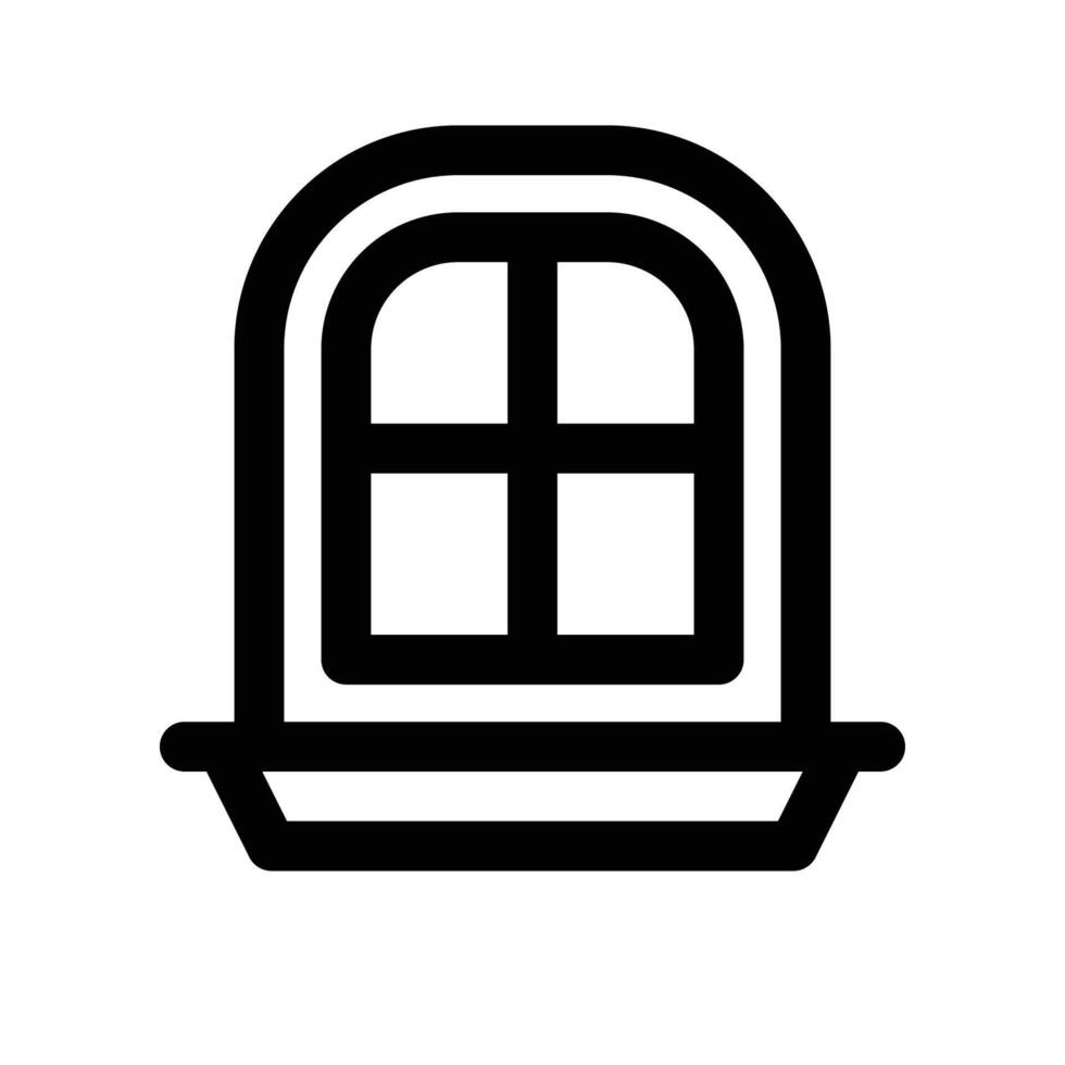 window icon. line icon for your website, mobile, presentation, and logo design. vector
