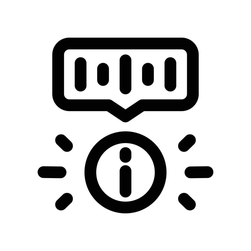 voice recognition icon. line icon for your website, mobile, presentation, and logo design. vector