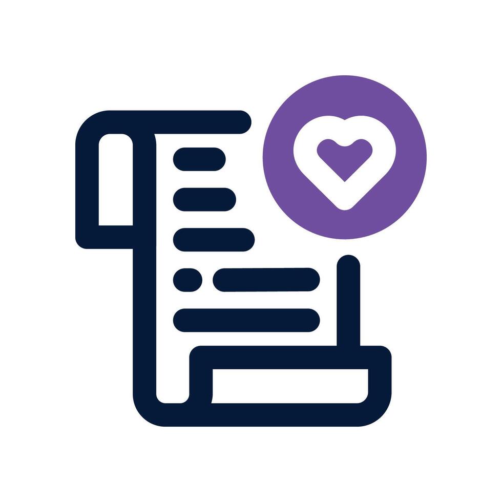 wishlist icon. dual tone icon for your website, mobile, presentation, and logo design. vector