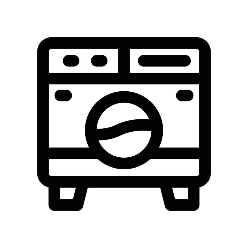 washing machine icon. line icon for your website, mobile, presentation, and logo design. vector