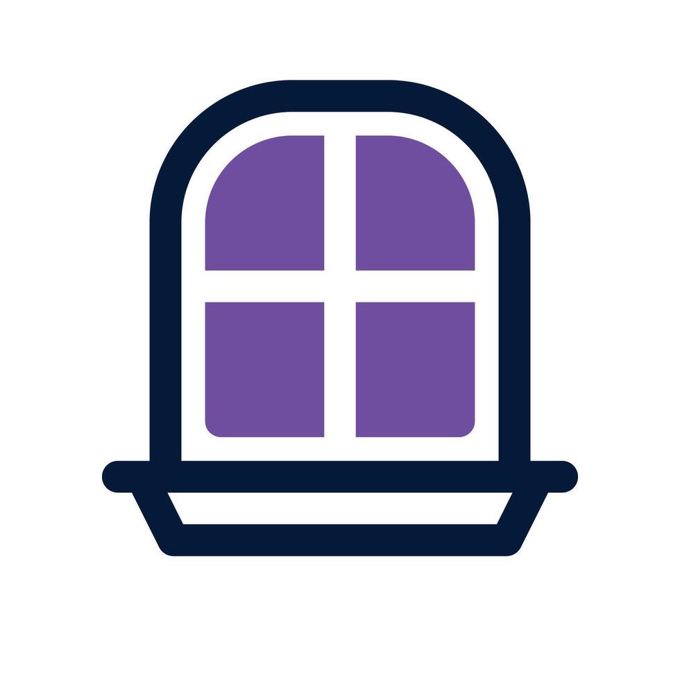 window icon. dual tone icon for your website, mobile, presentation, and logo design. vector