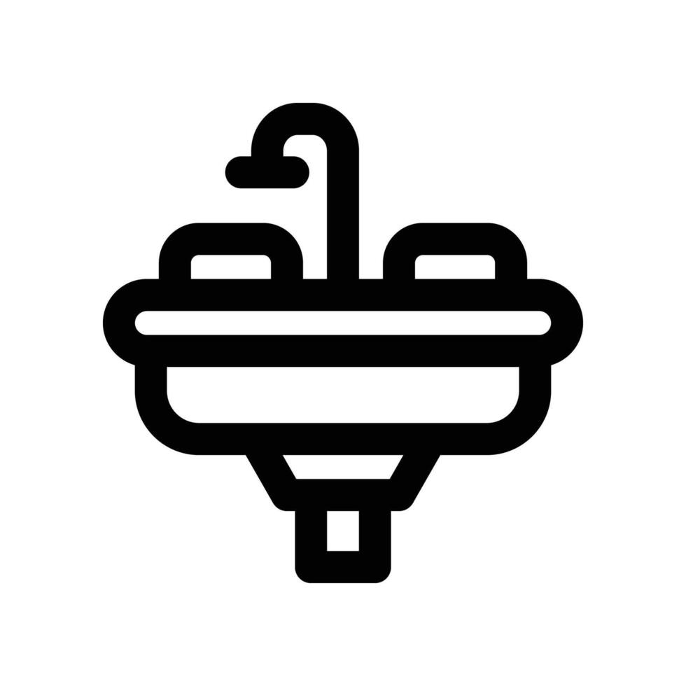 sink icon. line icon for your website, mobile, presentation, and logo design. vector