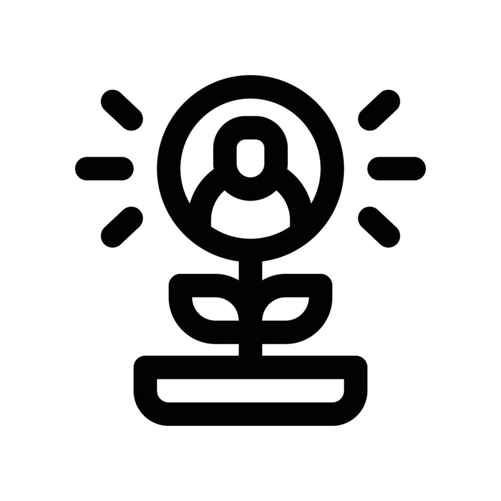 personal growth icon. line icon for your website, mobile, presentation, and logo design. vector