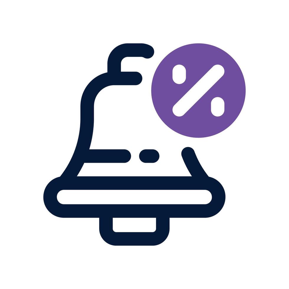 notification icon. dual tone icon for your website, mobile, presentation, and logo design. vector