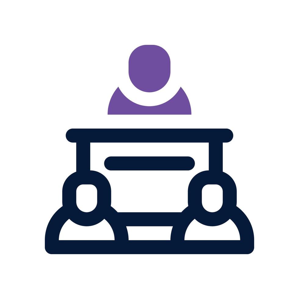 conference icon. dual tone icon for your website, mobile, presentation, and logo design. vector
