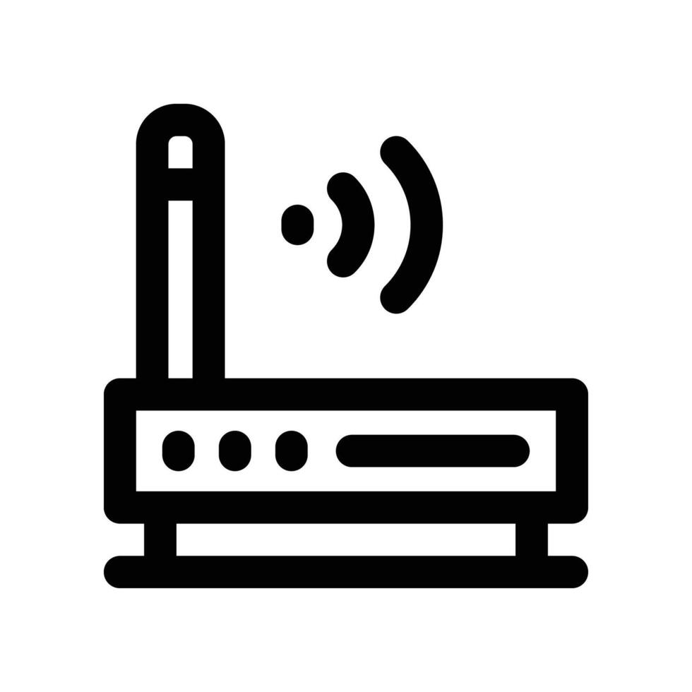 router icon. line icon for your website, mobile, presentation, and logo design. vector
