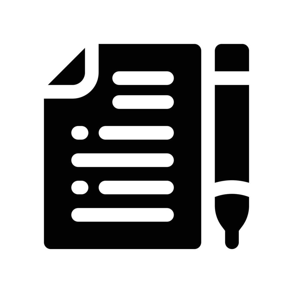 test icon. glyph icon for your website, mobile, presentation, and logo design. vector