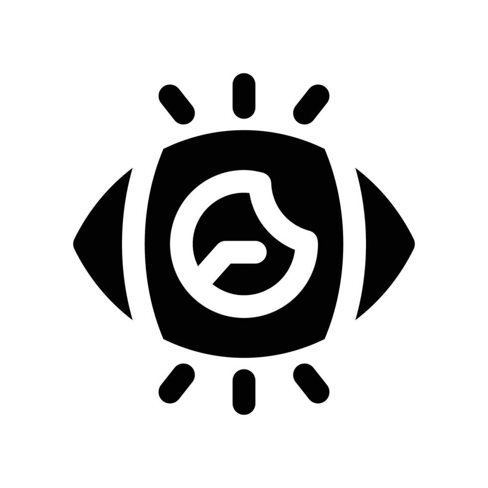 vision icon. glyph icon for your website, mobile, presentation, and logo design. vector