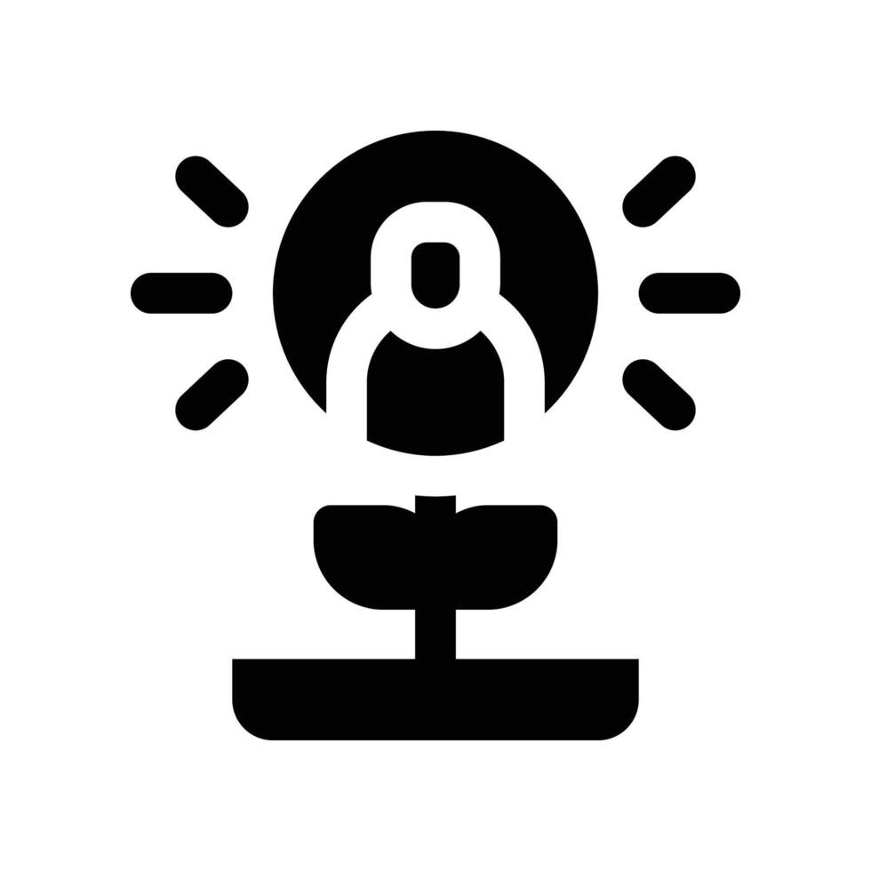 personal growth icon. glyph icon for your website, mobile, presentation, and logo design. vector