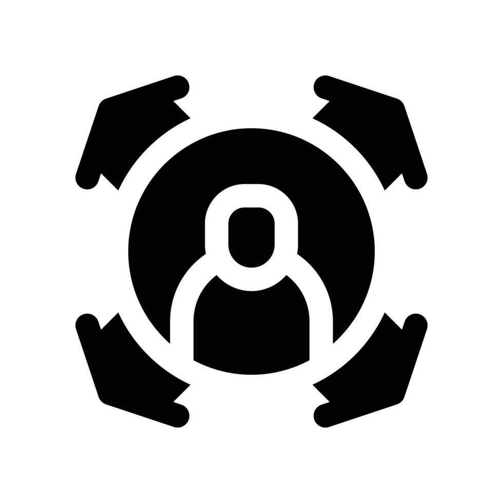decision icon. glyph icon for your website, mobile, presentation, and logo design. vector