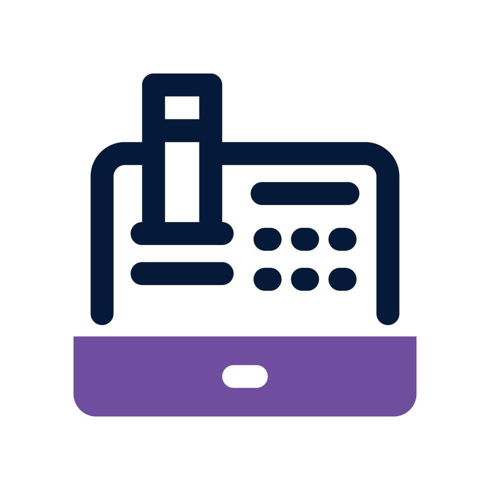 cash machine icon. dual tone icon for your website, mobile, presentation, and logo design. vector