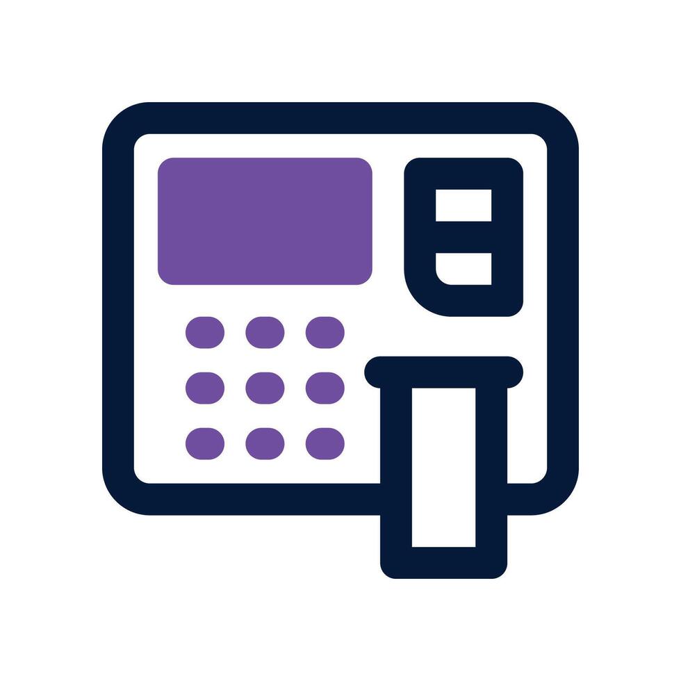 atm machine icon. dual tone icon for your website, mobile, presentation, and logo design. vector