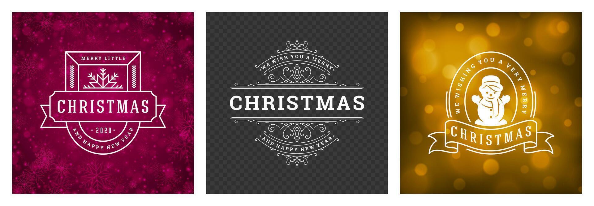 Elegant Christmas designs featuring festive ornaments and vibrant backgrounds vector