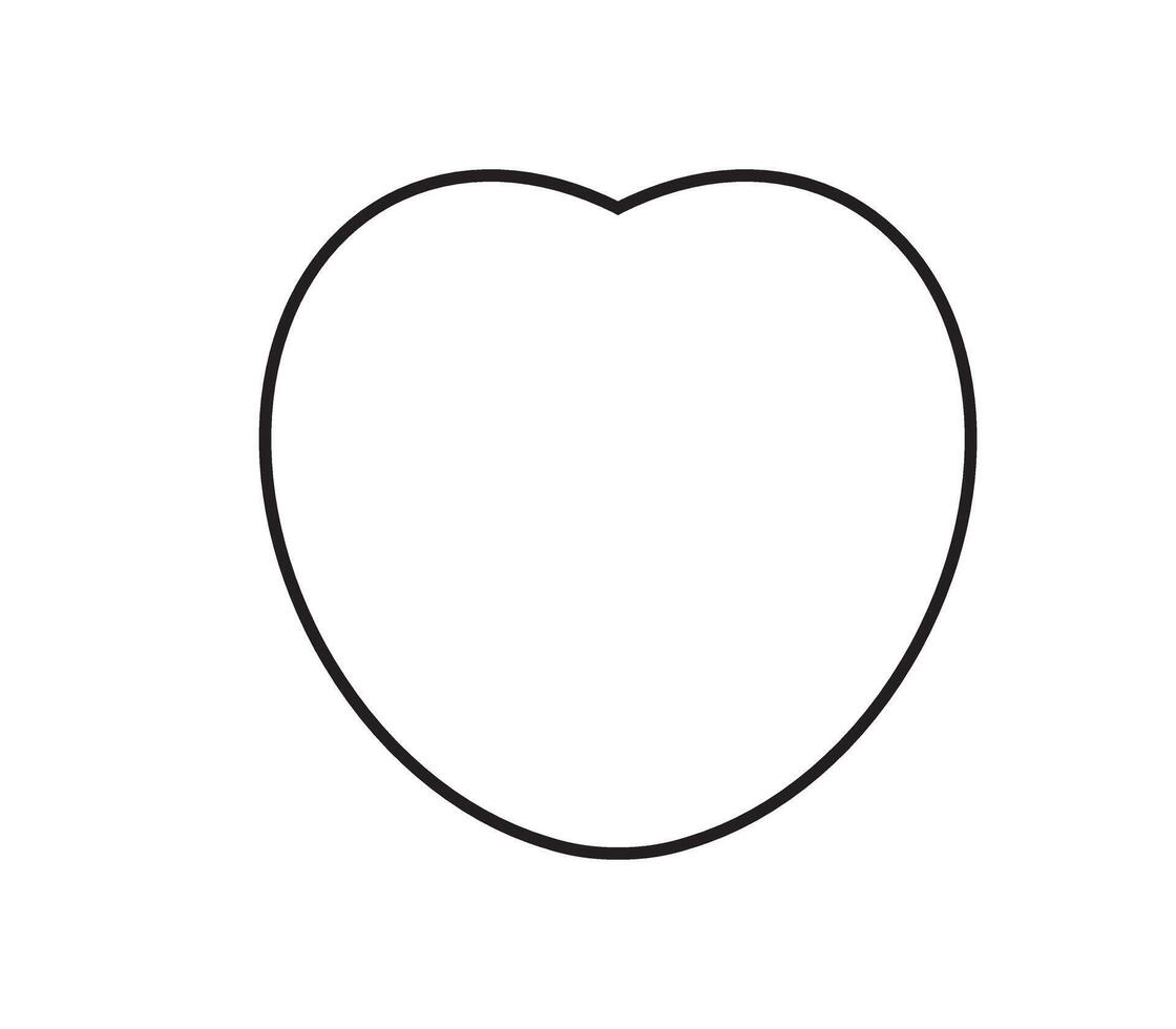 A black and white drawing of an apple vector