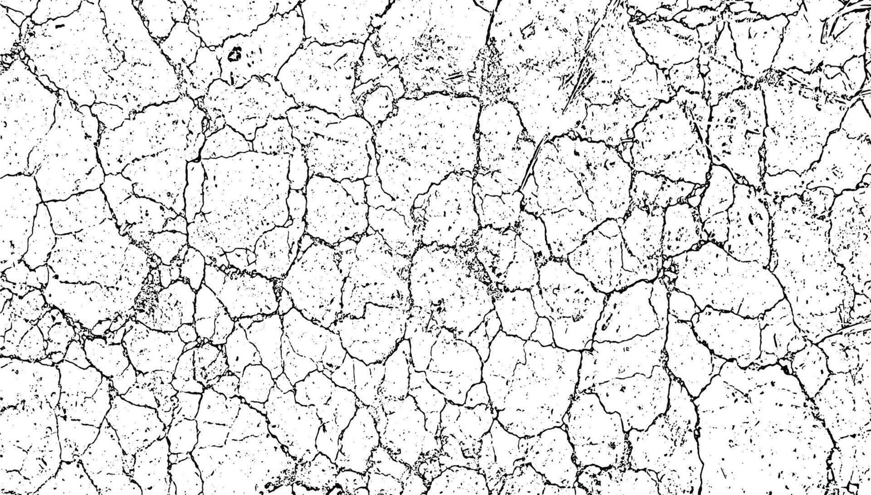 a black and white drawing of a cracked wall, black and white color cracked texture, land a cracked grunge texture vector