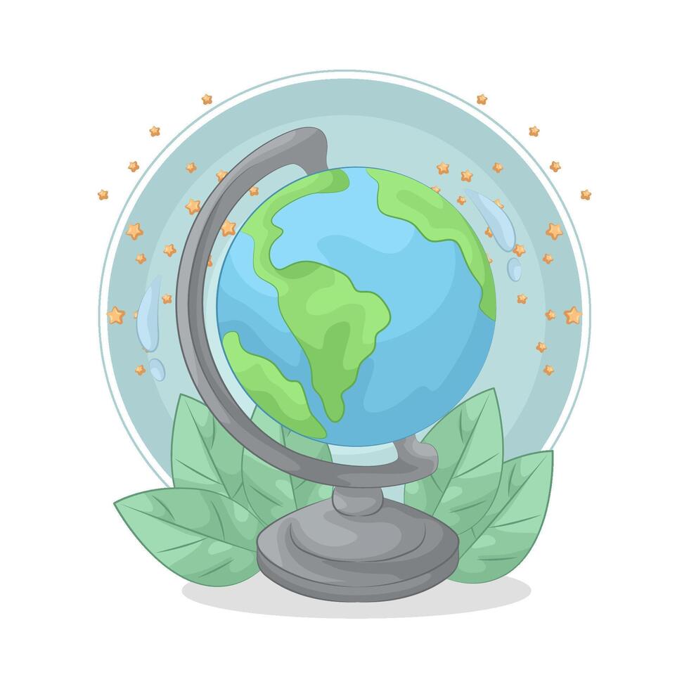 illustration of globe vector