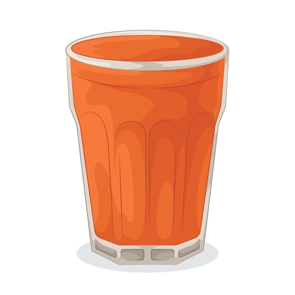 illustration of healthy carrot juice vector