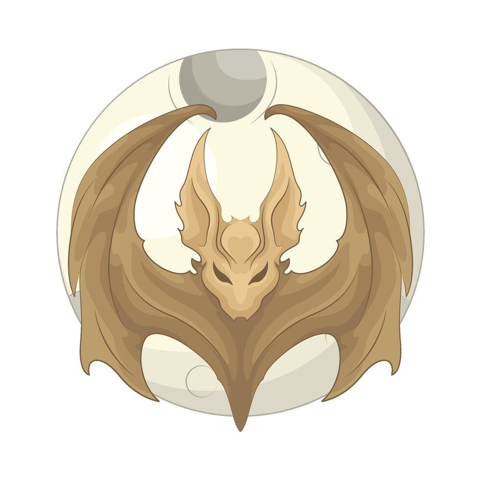 illustration of Flying Magic Bat vector