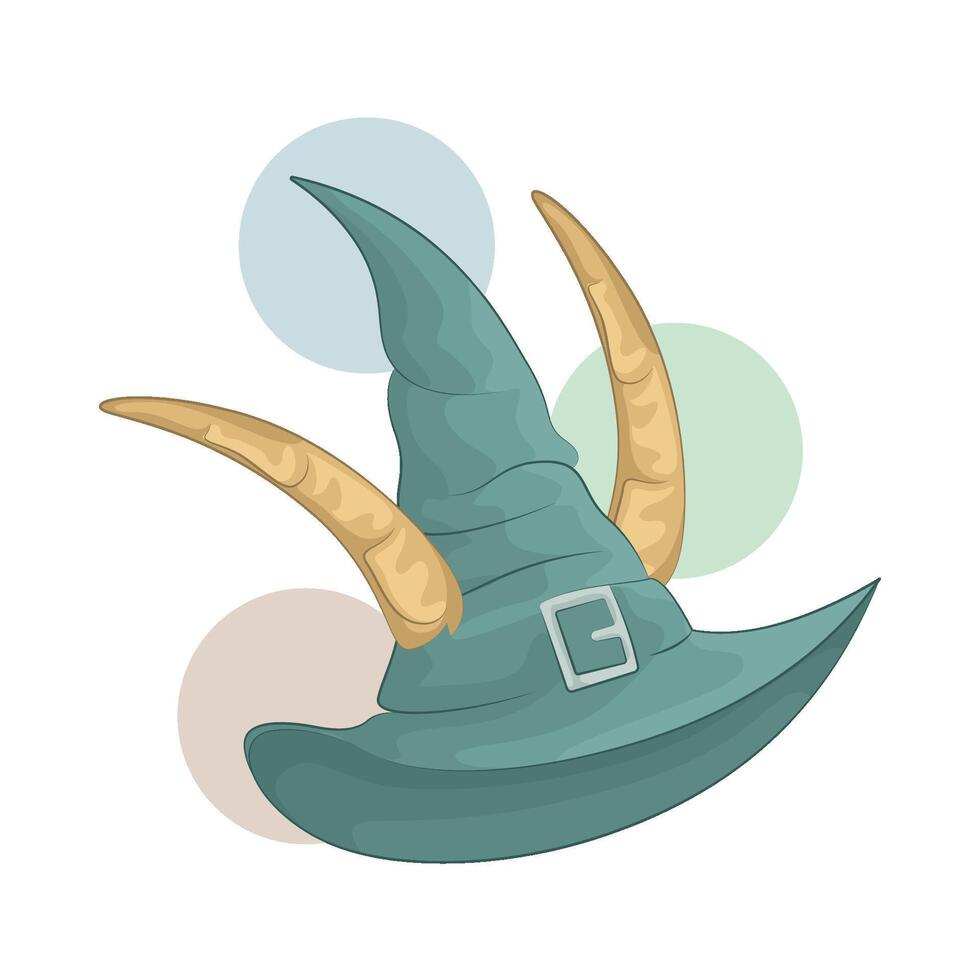 Pointy Witch Hat illustration vector