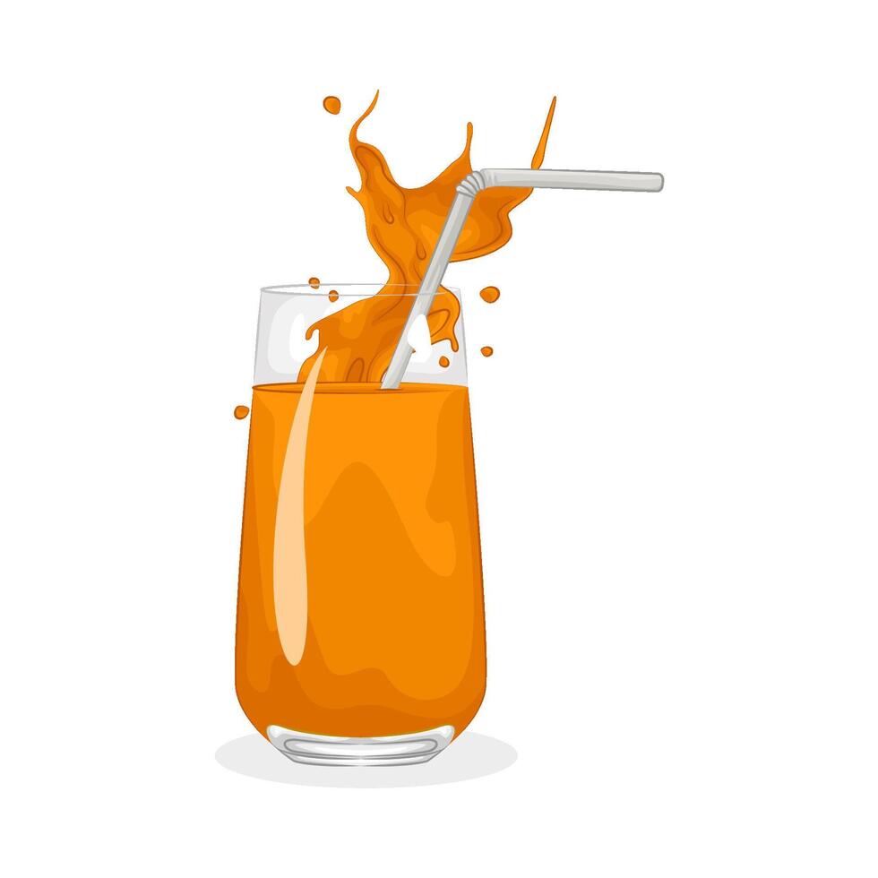 Illustration of orange juice vector