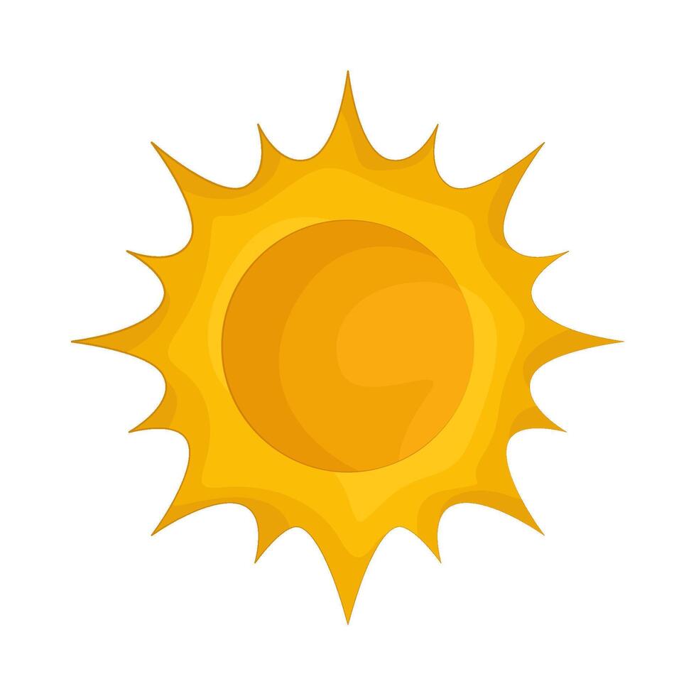 Illustration of sun vector