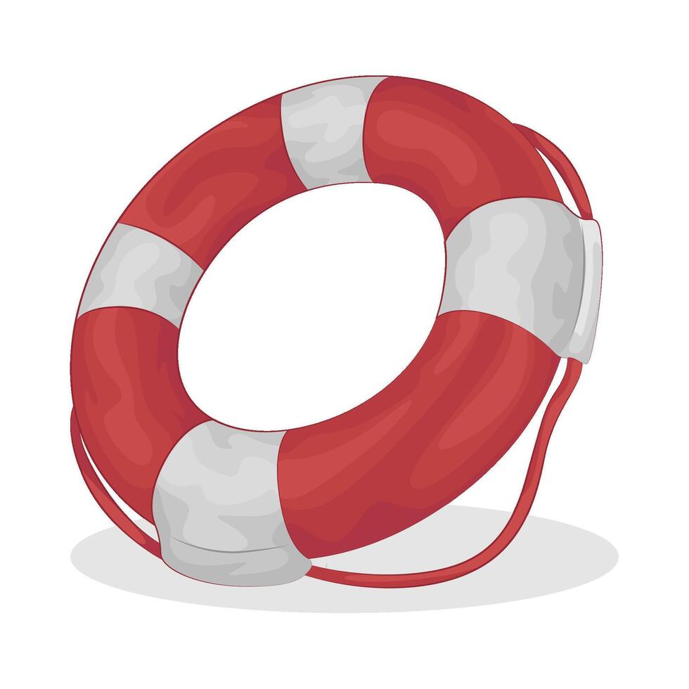Illustration of lifebuoy vector