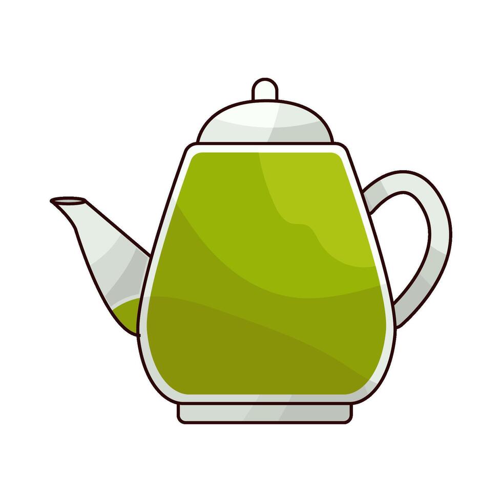 illustration of transparent teapot vector