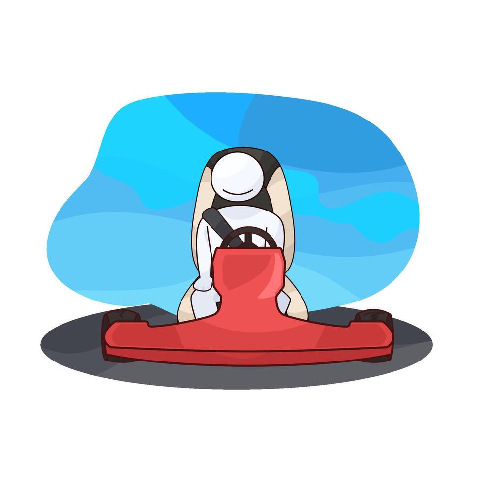 illustration of car driver vector
