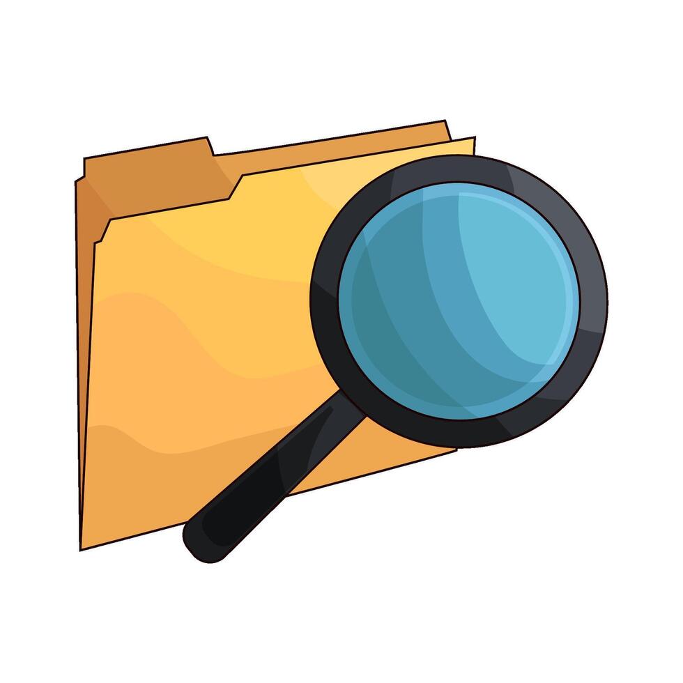 search folder illustration vector