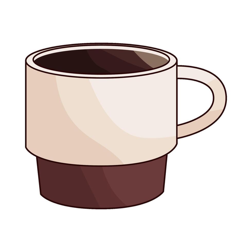 hot coffee cup vector