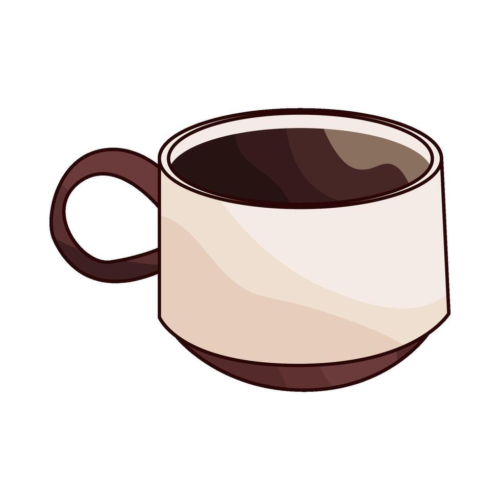 illustration of hot coffee cup vector