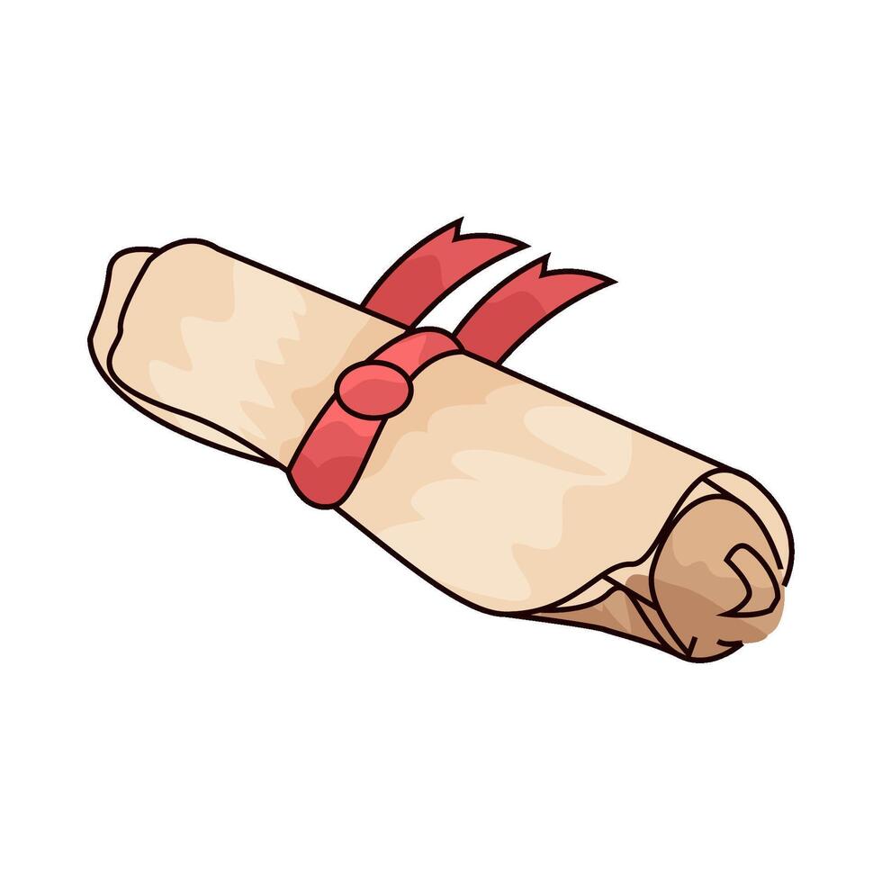 Valuable Certificate Roll vector