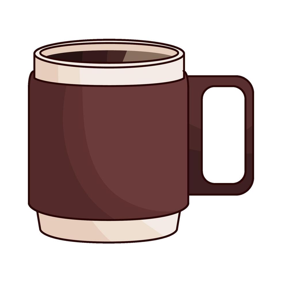 coffee mug illustration vector