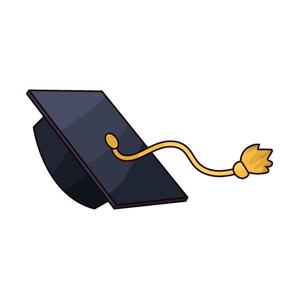 graduation hat illustration vector