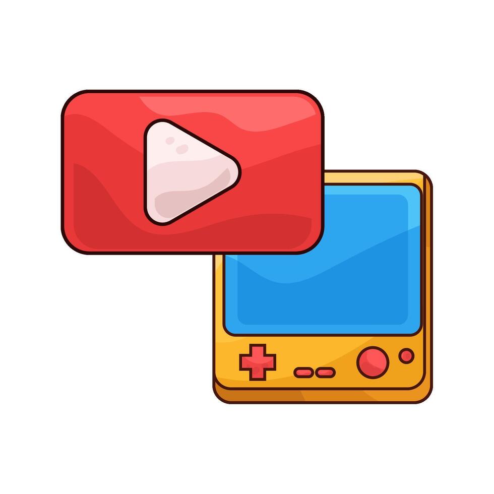 Click the Play Button vector