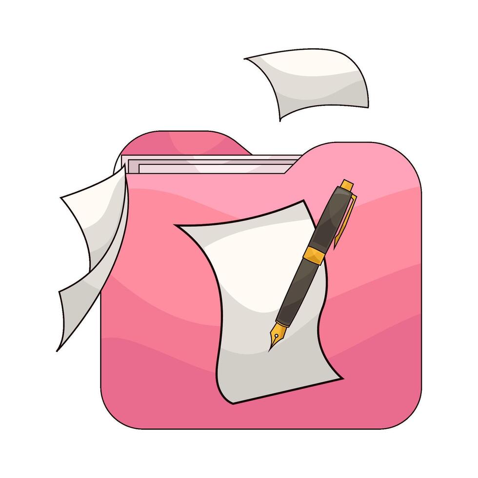 Files in Neat Folders vector