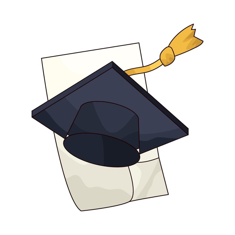 Achievement Graduation Hat vector