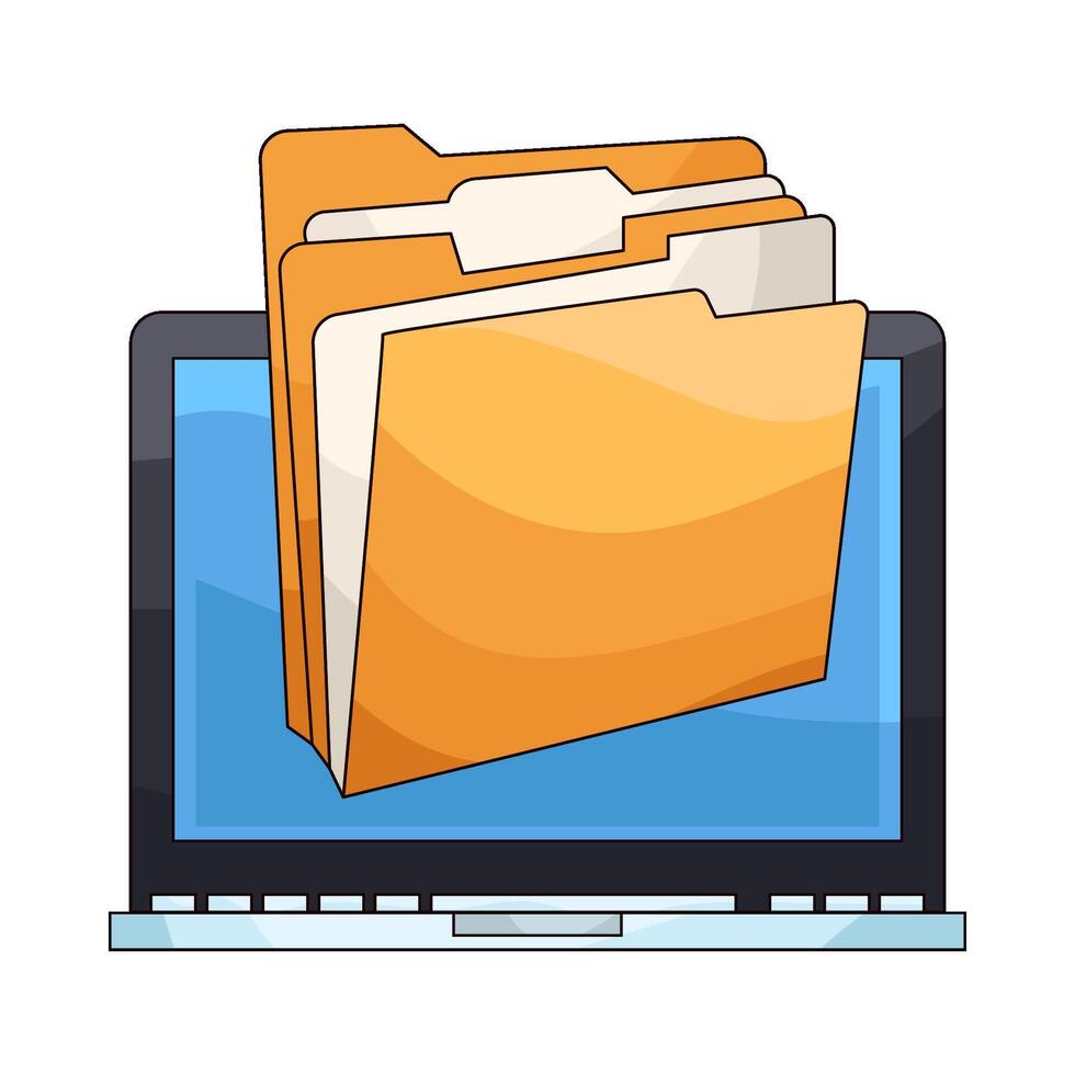 Manage Folders illustration vector