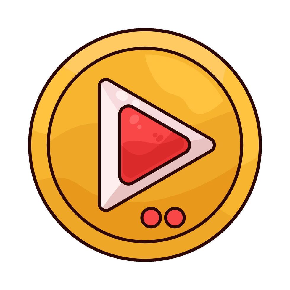 Play Button in Action vector