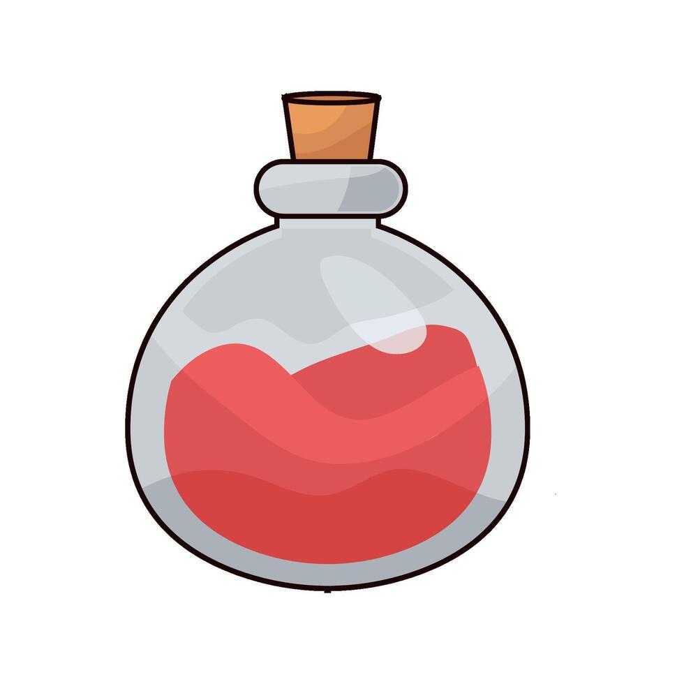 magic potion bottle vector