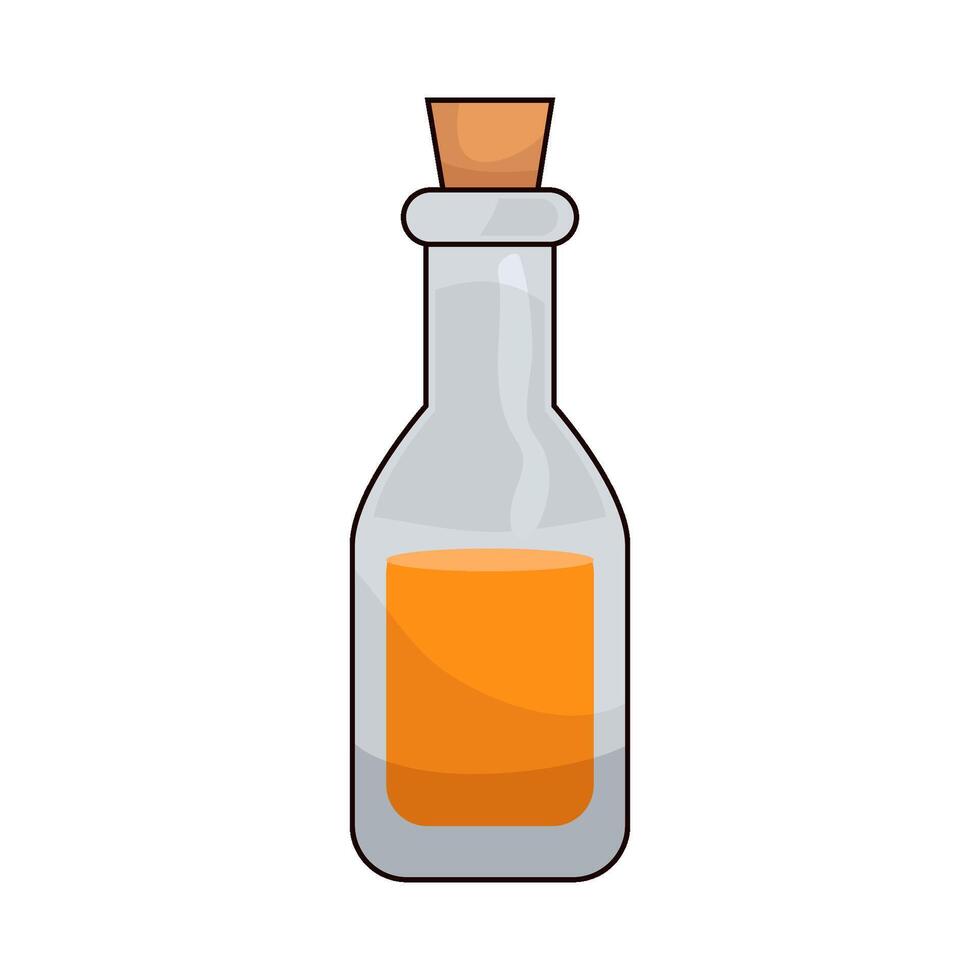 illustration of magic potion bottle vector