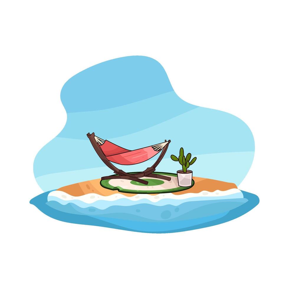 Sea Breeze and Hammock vector