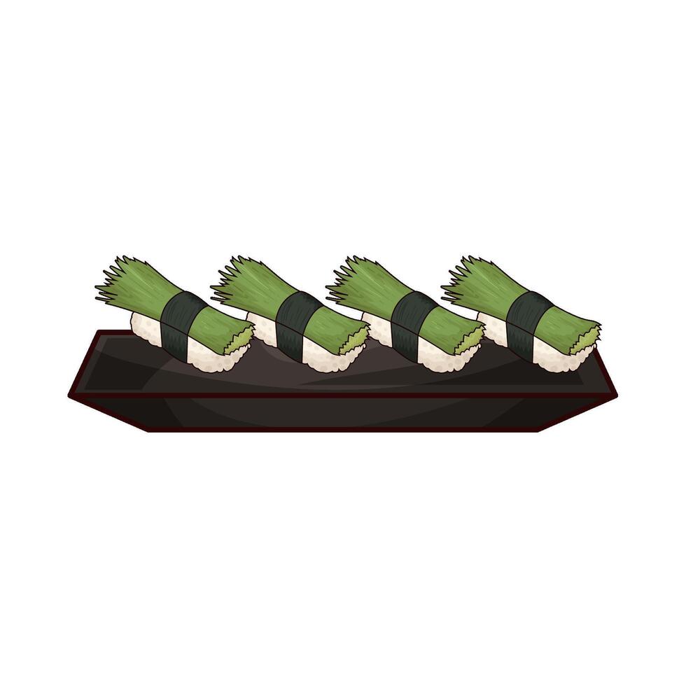 Enjoy Menegi Sushi vector