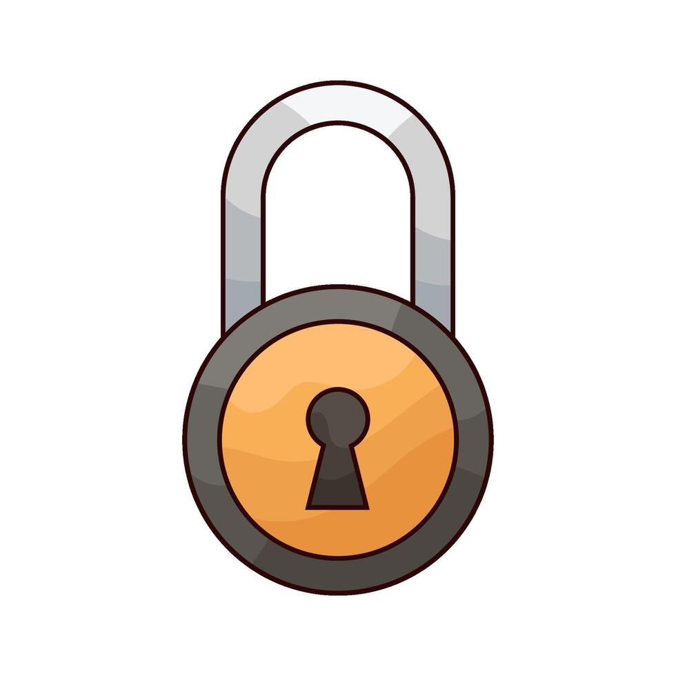 illustration of Security Padlock vector