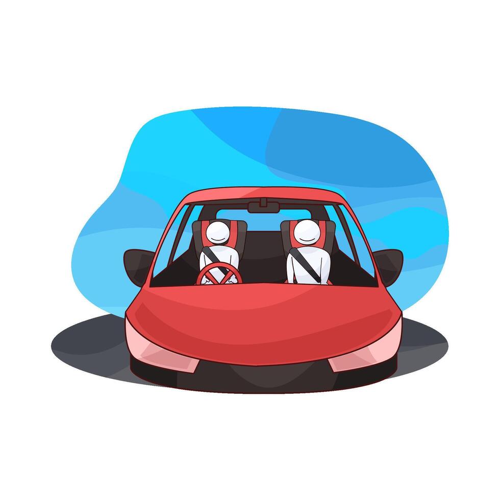 illustration of Advanced Technology Cars vector